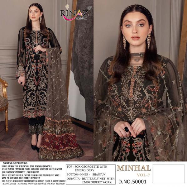 Rinaz Minhal 7 Georgette Exclusive Trending Wear Pakistani Salwar Kameez